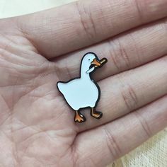 Untitled Goose Game, Goose Game, Enamel Pin Funny, Enamel Lapel Pin