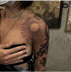 Tatuaje Trash Polka, Shoulder Tattoos For Women, Feminine Tattoos, Dope Tattoos, Simplistic Tattoos, Best Tattoo, Piercing Tattoo