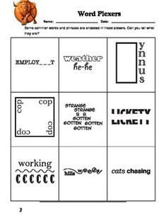 the words and numbers in this worksheet are used to help students learn how to use