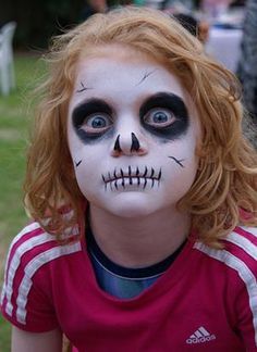 Paintings Face, Kids Halloween Face, Zombie Face Paint, Skeleton Face Paint, Carnaval Make-up, Makeup Zombie, Halloween Make-up Looks