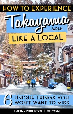 a street with people walking down it and the words how to experience tokyo like a local