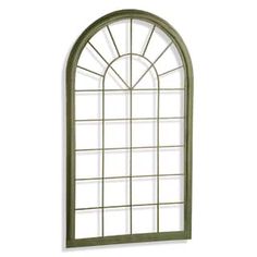 an arched window on a white background