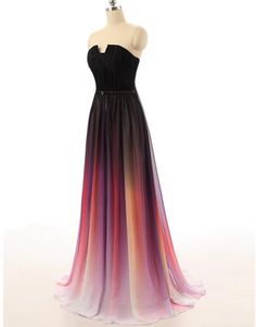 Formal Evening Dresses Long, Ombre Prom Dresses, Prom Dresses 2016, Strapless Evening Dress, Diy Vetement, Prom Dresses For Sale, Chiffon Prom Dress, Professional Dresses, Cheap Prom Dresses