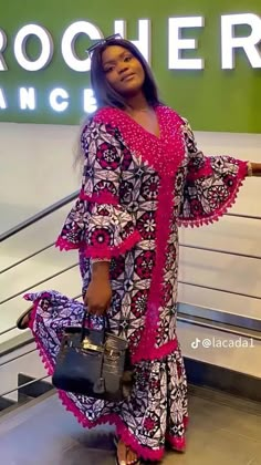 Ankara Agbada Styles For Women, Kampala Gown Styles For Ladies, Long Gown Styles