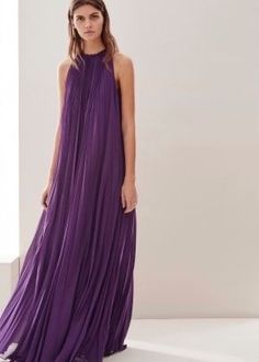 Pregnancy Wardrobe, Pleated Maxi Dress, Pleated Maxi, Maxi Dresses Casual, Style Maxi Dress, Maxi Dress With Sleeves, Looks Style, Purple Dress, Pleated Dress