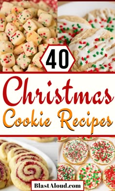 christmas cookie recipes with the title overlay