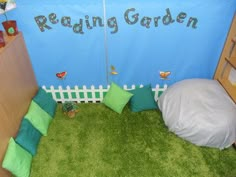 the reading garden is looking for inspiration for a reading corner?