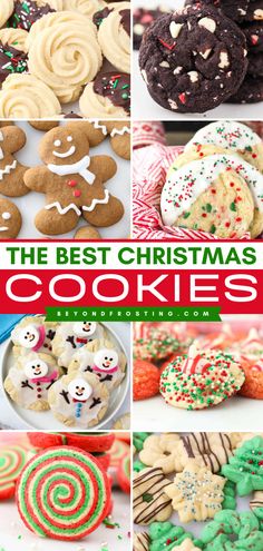 All the BEST Christmas Cookies ever! Many of these Christmas dessert ideas are great for cookie decorating. Complete your holiday baking list with these sugar cookies, gingerbread cookies, thumbprint cookies, and other Christmas cookie recipes! Cookies Thumbprint, Christmas Cookie Exchange Recipes, Best Christmas Cookie Recipes, The Best Christmas Cookies, Christmas Cookie Swap, Cookie Exchange Recipes, Best Christmas Cookie Recipe