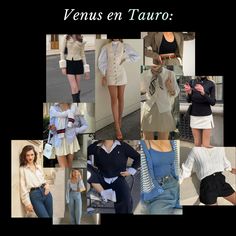 Conoce las caracteristicas de tu Venus y encuentra las prendas necesarias para lograr este estilo en el enlace de mi BLOG 🌟 Taurus Venus Aesthetic Clothes, Taurus Aesthetic Outfit, Taurus Venus Aesthetic, Taurus Outfits, Taurus Fashion, Venus Taurus