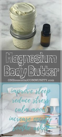 Magnesium Body Butter, Calm Mood, Diy Lotion, Homemade Lotion, Increase Energy, Homemade Bath Products, Diy Body