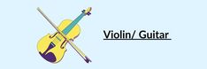 an image of a violin with the words violin / guitar