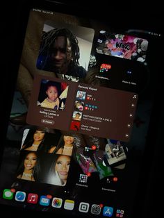 an image of a cell phone screen with pictures on it