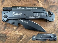 "Looking for a unique and special gift for your son or grandson's confirmation? Look no further than our personalized engraved pocket knife! Not only is it a great keepsake, but it makes the perfect gift for any occasion. Add your son's or grandson's name and date of confirmation to make this an extra special gift. Don't forget to include a personal message of congratulations! Our confirmation gifts are perfect for anyone who is celebrating their baptism, such as godfathers, sponsors, or parents Confirmation Sponsor Gifts, Confirmation Gifts For Boys, Confirmation Sponsor, Adult Baptism, Baptism Gifts For Boys, Engraved Knife, Godfather Gifts, Father Presents, Godparent Gifts