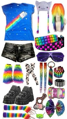 Scene Outfits With Skirt, Scene Queen Outfit, Scenemo Outfits, Emo Room, Scene Pfp, Scene Kandi, Scene Clothing, Scene Queen, Silly Clothes