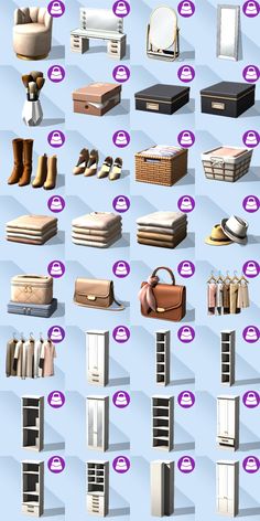 an image of different types of furniture