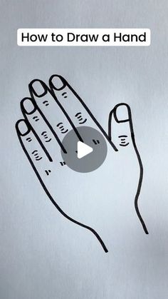 a hand holding a measuring tape with the words how to draw a hand