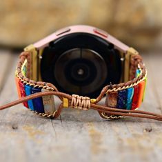 Be bold and creative in your style with the unique 7-color Samsung Galaxy Watch Band. Crafted for luxury, each band offers an exquisite combination of vibrant colors to elevate your look and make a statement. Material: Imperial Jasper. Watch strap is fully customizable and is perfect for small wrists and big wrists! For Samsung Galaxy watch 4/5 Returns: Money back guarantee (30 days free return) About Shipping: Your item will typically arrive in 7-14 days. Return Policy Contact us The 7 Chakras, Samsung Galaxy Watch 4, Wrist Accessories, Boho Men, Crystal Watches, Samsung Galaxy Watch, Color Bands, Chakra Bracelet, 7 Chakras