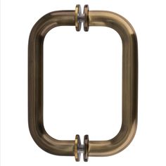 an oval metal object with two handles