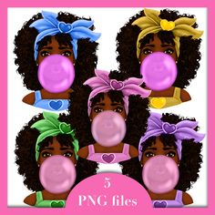 Gum Png, Kids Clip Art, Magic Kids, Magic For Kids, Tumbler Stickers, Black Children, Girl Illustration, Purple Design