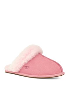 Ugg Women's Scuffette Shearling Mule Slippers Clothes For High School, Pink Ugg Slippers, Preppy Closet, Cute Fit Ideas, Cute Uggs, Countdown Gifts, Shoe Painting, Pink Uggs, Cozy Shoes