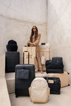 The Best Luggage Brands to Shop in 2022 Beis Luggage, Best Luggage Brands, Travel Luggage Set, Travel Bag Set, School Bag Essentials, Limited Edition Bag, Luggage Brands