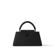 LOUIS VUITTON® - Capucines East-west Mm - All Black Luxury Black Purse, Black Luxury Bag, Lv Bag Capucines, Lv Capucines Black, Louis Vuitton Black Bag, Louis Vuitton Purses, Louis Vuitton Handbags Black, All Black Louis Vuitton Bag, Louis Vuitton Sac