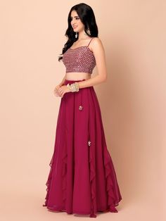 Introducing our gorgeous pink georgette reception wear lehenga choli with dupatta, the perfect ensemble for weddings, functions like sangeet, receptions, and parties. This exquisite outfit is designed to make you look and feel stunning on any special occasion.
The lehenga is crafted from high-quality georgette material in a beautiful pink color. Its semi-stitched design can be adjusted up to 42 inches, ensuring a perfect fit for most body types. With a 3.50-meter flair, this lehenga creates a gr Floor-length Georgette Lehenga With Gota Work, Designer Chiffon Lehenga With Sheer Dupatta, Chiffon Dupatta For Reception, Embellished Chiffon Pre-draped Saree For Wedding, Wedding Embellished Chiffon Pre-draped Saree, Pink Georgette Pre-draped Saree With Gota Work, Anarkali Chiffon Lehenga For Wedding, Anarkali Style Chiffon Lehenga For Wedding, Wedding Anarkali Lehenga In Chiffon