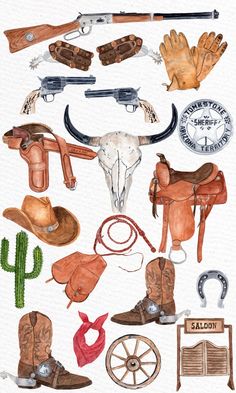 Watercolor Western Clipart: COWBOY CLIPART Skull | Etsy Cowboy Boots Watercolor, Cowboy Boots Clipart, Rancho Aesthetic, Western Cowboy Aesthetic, Cowboy Art Western, Cowboy Boots Drawing, Couch Aesthetic, Wild West Wedding, Cowboy Hat Drawing