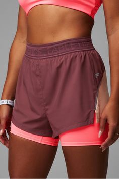 Perforated Run 5'' Short Fabletics pink female Activewear >> Womens >> Bottoms >> Shorts regular Running/Training Womens Running Outfits, Cute Running Outfits, Cycling Gear Clothing, Running Outfits For Women, Running Shorts Outfit, Cute Running Outfit, Running Girl, Female Activewear, Shorts Drawing