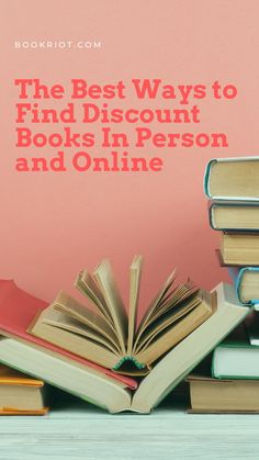 the best ways to find discount books in person and online