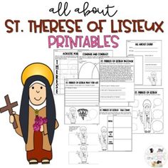 an all about st teresa of lisiex printables for kids and adults