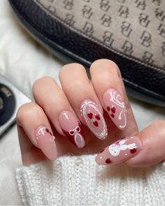 Nails Strawberry, Fake Nails Designs, Hello Nails, Blush Nails, Pretty Gel Nails, Cute Gel Nails, Soft Nails, Nail Files, Kawaii Nails