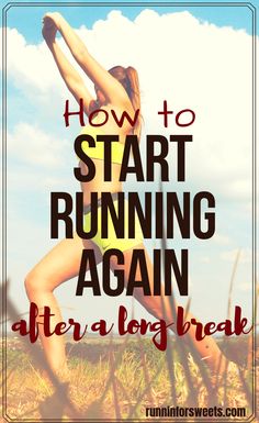 a woman in yellow swimsuit doing yoga with the words how to start running again after a long break