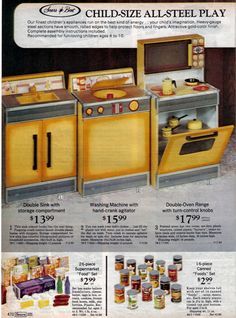 an advertisement for children's all - steel play stoves