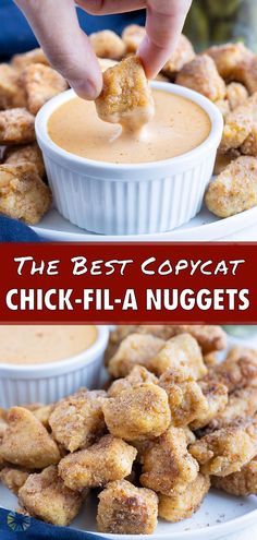 the best copycat chick - fil - a nuggets recipe is so easy to make