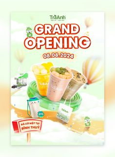 an advertisement for the grand opening of thailand's first food and drink festival, which is