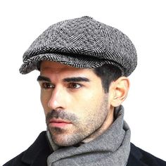 PRICES MAY VARY. Best Gift: This man paperboy hat is really a good gift choice for Valentine's Day, It is a great hat for any kind of weather.You can give this newsboy hat as a gift to your boyfriend, father, your husband and your brother, just imagine how happy they will be the moment they receive this classic British style flat cap Material: This newboys cap is made from 100% cotton without lining, breathable, comfortable and sweat absorbing, this flat ivy gatsby newsboy hat is very easy to fi Paperboy Hat, Vintage Beret, Kinds Of Haircut, Gatsby Hat, Hunting Caps, Woolen Craft, Cabbie Hat, Boyfriend Crafts, Newsboy Hat