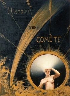 a painting with an image of a nude woman in the center and words above it