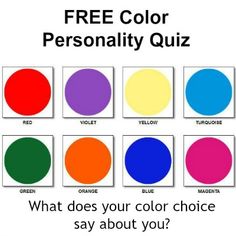 Free Color Personality Quiz #freecolorpersonalityquiz #colorpersonality #freecolorquiz https://www.style-yourself-confident.com/free-color-personality-quiz.html Color Personality Quiz, Retro Phones, Makeup Charts