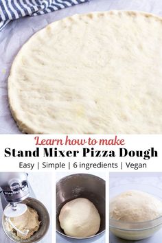 how to make stand mixer pizza dough