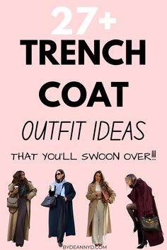 long coat Trench Coat Outfit Ideas, Coat Outfit Ideas