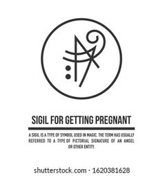 the sign for getting pregnant is shown in black and white