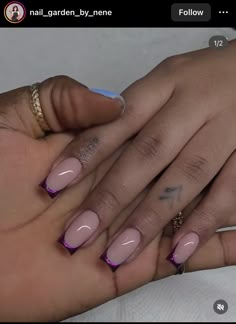 Nail Design With French Tip, Nice Hands, Self Nail, Ombre Acrylic Nails, Nail Room, Work Nails, Glow Nails