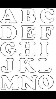 the alphabet is made up of letters that have been cut out to spell it's name