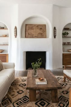 the living room is clean and ready for guests to use it as a focal point