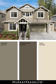 an exterior color scheme for a house