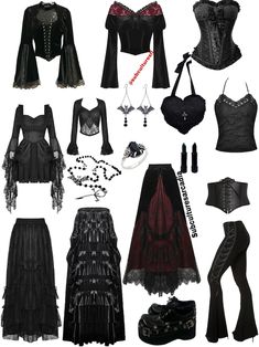 Personal Style Bundle - Etsy Goth Clothes Inspiration, Alternative Goth Aesthetic, Goth Aesthetic Clothing, Where To Get Goth Clothes, Goth Scene Outfits, Elissabat Inspired Outfit, Casual Romantic Goth, Goth Outfit Board, Goth Alt Outfits