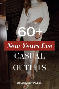 Grammys Outfits Ideas, Country New Years Eve Outfit, Elegantly Casual Outfit Night, Winter House Party Outfit, Black Glitter Pants Outfit, Simple New Years Outfit, White New Years Eve Outfit, Awards Night Outfit, Office Party Outfit Night Classy