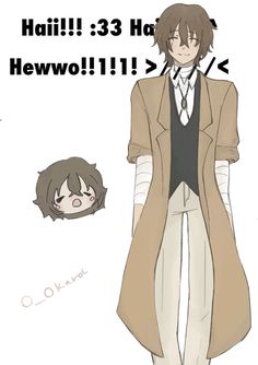 an anime character wearing a trench coat and tie with the caption hail 3 hor hewo