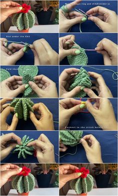 instructions to crochet an ornament for a christmas tree